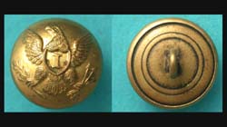 US Federal Army Civil War Infantry Soldier Button